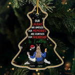 Custom Name Christmas Sister Gifts for Best Friends - Personalized Ornament