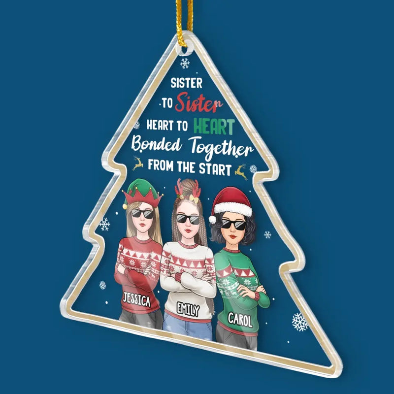 Friendship Is A Journey Full Of Memories - Bestie Personalized Custom Ornament - Acrylic Custom Shaped - Christmas Gift For Best Friends, BFF, Sisters