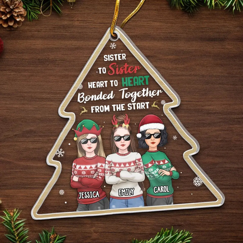 Friendship Is A Journey Full Of Memories - Bestie Personalized Custom Ornament - Acrylic Custom Shaped - Christmas Gift For Best Friends, BFF, Sisters