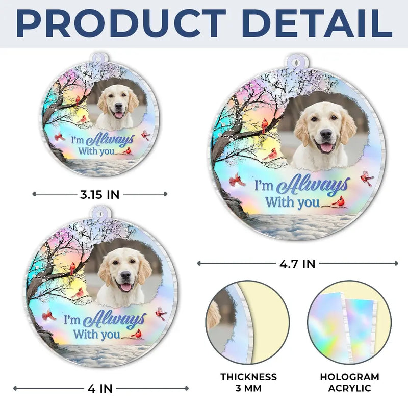 Custom Photo You Brought Joy To Our Lives - Memorial Personalized Custom Hologram Ornament - Sympathy Gift, Christmas Gift For Pet Owners, Pet Lovers