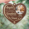 Custom Photo Run Free, Dear Friend - Memorial Personalized Custom Leather Ornament - Sympathy Gift, Christmas Gift For Pet Owners, Pet Lovers