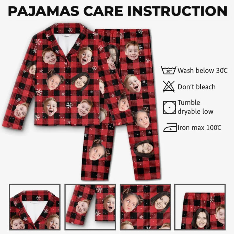Custom Photo Cozy Up Together This Holiday Season With Personalized Pajamas - Family Personalized Custom Pajamas - Christmas Gift For Family Members