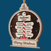 Christmas Is A Reminder Of The Joy That Family Brings - Family Personalized Custom Shaped 2 Layered Wood Christmas Ornament - Christmas Gift For Family Members