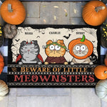 Beware Of Little Meownsters - Cat Personalized Custom Home Decor Decorative Mat - Halloween Gift For Pet Owners, Pet Lovers