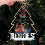 Custom Name Bestie Christmas Gifts for Women - Personalized Ornament
