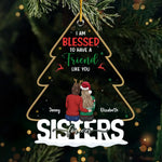 Custom Name Bestie Christmas Gifts for Women - Personalized Ornament