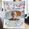 Custom Photo The Best Memories Will Always Live On In Our Hearts - Memorial Personalized Custom Blanket - Sympathy Gift For Family Members