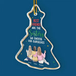 Custom Name Christmas Sister Gifts for Best Friends - Personalized Ornament