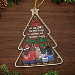 Our Friendship Is The Star On The Top Of Christmas Tree - Bestie Personalized Custom Ornament - Acrylic Custom Shaped - Christmas Gift For Best Friends, BFF, Sisters