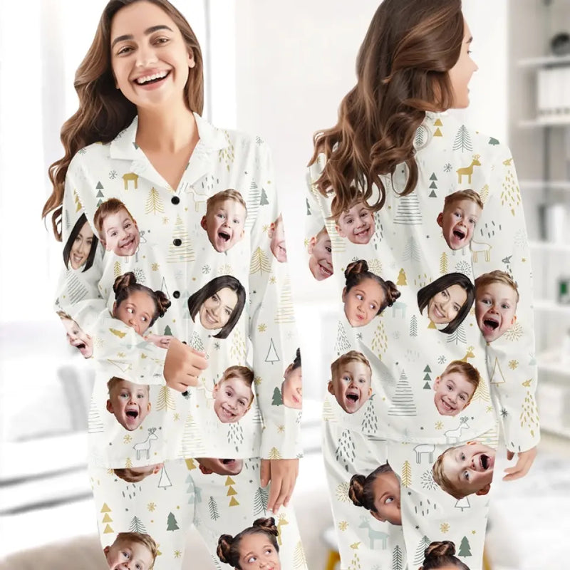 Custom Photo Life Is Better In Pajamas - Family Personalized Custom Pajamas - Christmas Gift For Family Members