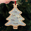 At Christmas, All Roads Lead Home - Family Personalized Custom Wood & Acrylic Ornament - Christmas Gift For Family Members