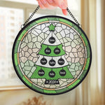 Together We Create Beautiful Memories - Family Personalized Custom Stained Glass Window Hanging Suncatcher - Christmas Gift For Family Members