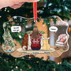 Forever Loved, Always In Our Hearts - Memorial Personalized Custom Benelux Glass Ornament - Sympathy Gift, Christmas Gift For Pet Owners, Pet Lovers