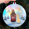 We're Always With You - Memorial Personalized Custom Hologram Ornament - Sympathy Gift, Christmas Gift For Pet Owners, Pet Lovers