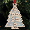 The Warmth Of Family Makes Christmas Glow - Family Personalized Custom Wood & Acrylic Ornament - Christmas Gift For Family Members