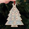 The Warmth Of Family Makes Christmas Glow - Family Personalized Custom Wood & Acrylic Ornament - Christmas Gift For Family Members