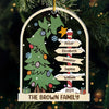 Love And Togetherness Make The Perfect Christmas - Family Personalized Custom Ornament - Acrylic Custom Shaped - Christmas Gift For Family Members