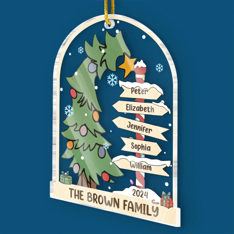 Love And Togetherness Make The Perfect Christmas - Family Personalized Custom Ornament - Acrylic Custom Shaped - Christmas Gift For Family Members