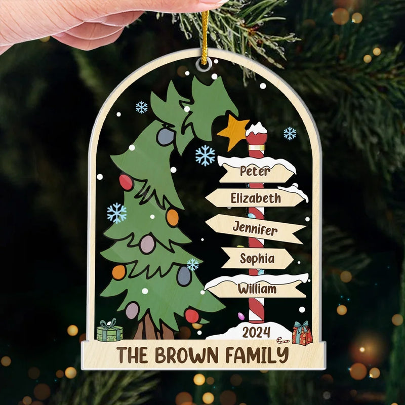 Love And Togetherness Make The Perfect Christmas - Family Personalized Custom Ornament - Acrylic Custom Shaped - Christmas Gift For Family Members