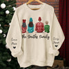 Christmas Crew - Family Personalized Custom Unisex Sweatshirt With Design On Sleeve - Christmas Gift For Family Members