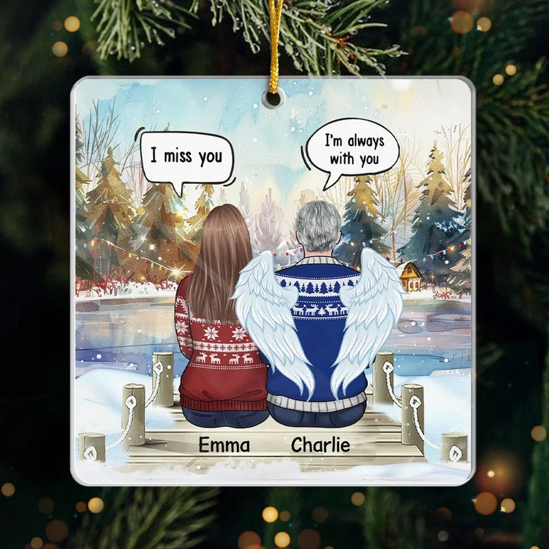 You Will Remain In Our Hearts Forever - Memorial Personalized Custom Ornament - Acrylic Custom Shaped - Sympathy Gift, Christmas Gift For Family Members