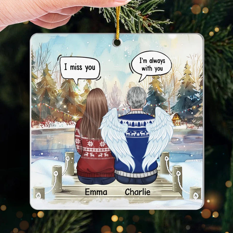 You Will Remain In Our Hearts Forever - Memorial Personalized Custom Ornament - Acrylic Custom Shaped - Sympathy Gift, Christmas Gift For Family Members