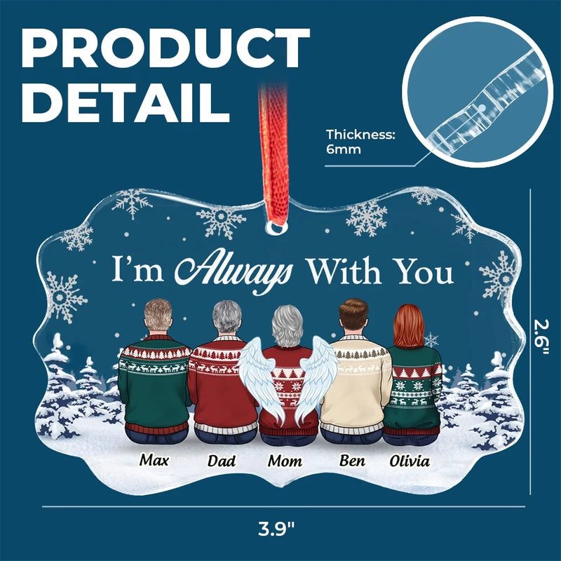 Fondly Remembered, Deeply Missed - Memorial Personalized Custom Benelux Glass Ornament - Sympathy Gift, Christmas Gift For Family Members