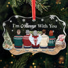 In Our Hearts, You Are Always Part Of Our Family - Memorial Personalized Custom Benelux Glass Ornament - Sympathy Gift, Christmas Gift For Family Members