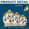 Rocking Around The Christmas Tree - Family Personalized Custom Wood & Acrylic Ornament - Christmas Gift For Family Members