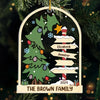 Love And Togetherness Make The Perfect Christmas - Family Personalized Custom Ornament - Acrylic Custom Shaped - Christmas Gift For Family Members