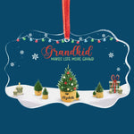 Grandkids Make Life More Grand - Family Personalized Custom Benelux Glass Ornament - Sympathy Gift, Christmas Gift For Grandma, Grandpa