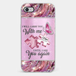 A Piece Of My Heart Lives In Heaven - Memorial Personalized Custom Clear Phone Case - Sympathy Gift For Family