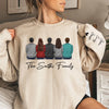 Christmas Adds To The Warmth Of Family Love - Family Personalized Custom Unisex Sweatshirt With Design On Sleeve - Christmas Gift For Family Members