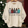Christmas Adds To The Warmth Of Family Love - Family Personalized Custom Unisex Sweatshirt With Design On Sleeve - Christmas Gift For Family Members