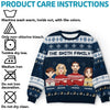 Christmas Is A Reminder Of The Joy That Family Brings - Family Personalized Custom Ugly Sweatshirt - Unisex Wool Jumper - Christmas Gift For Family Members