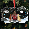 Your Paw Prints Are On My Soul - Memorial Personalized Custom Benelux Glass Ornament - Sympathy Gift, Christmas Gift For Pet Owners, Pet Lovers