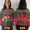 It's The Most Beautiful Time Of The Year - Family Personalized Custom Ugly Sweatshirt - Unisex Wool Jumper - Christmas Gift For Family Members
