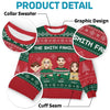 It's The Most Beautiful Time Of The Year - Family Personalized Custom Ugly Sweatshirt - Unisex Wool Jumper - Christmas Gift For Family Members