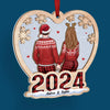 Our Christmas Story Is My Favorite Love Tale - Couple Personalized Custom Wood & Acrylic Ornament - Christmas Gift For Husband Wife, Anniversary