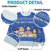 Lights Fill The Streets Spreading So Much Cheer - Family Personalized Custom Ugly Sweatshirt - Unisex Wool Jumper - Christmas Gift For Family Members