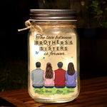 Custom Name Sibling Gifts for Brothers and Sisters - Personalized Mason Jar Light