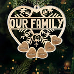 The Holidays Are A Time For Family - Family Personalized Custom Ornament - Acrylic Custom Shaped - Christmas Gift For Family Members