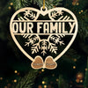 The Holidays Are A Time For Family - Family Personalized Custom Ornament - Acrylic Custom Shaped - Christmas Gift For Family Members