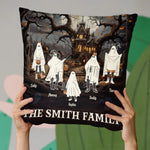 Family Time Is The Best Time Especially When It’s Spooky Season - Family Personalized Custom Pillow - Halloween Gift For Family Members