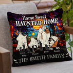 Keep Calm And Scary On - Family Personalized Custom Pillow - Halloween Gift For Family Members