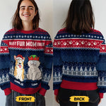 This Christmas Show Off Your Love For Pets In A Fun And Cozy Way - Dog & Cat Personalized Custom Ugly Sweatshirt - Unisex Wool Jumper - Christmas Gift For Pet Owners, Pet Lovers