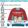 A Cozy Way To Celebrate Christmas With Your Furry Friends - Dog & Cat Personalized Custom Ugly Sweatshirt - Unisex Wool Jumper - Christmas Gift For Pet Owners, Pet Lovers