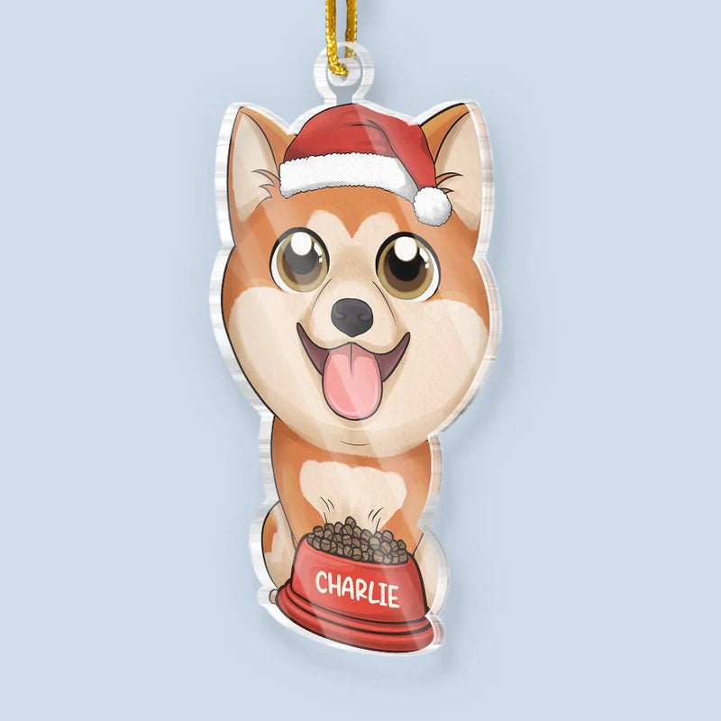 Hang A Little Love On The Tree This Christmas With A Custom Ornament - Dog & Cat Personalized Custom Ornament - Acrylic Custom Shaped - Christmas Gift For Pet Owners, Pet Lovers