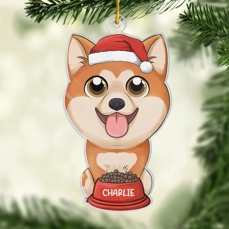 Hang A Little Love On The Tree This Christmas With A Custom Ornament - Dog & Cat Personalized Custom Ornament - Acrylic Custom Shaped - Christmas Gift For Pet Owners, Pet Lovers