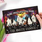 Custom Name Halloween Family Gifts - Personalized Wooden Plaque